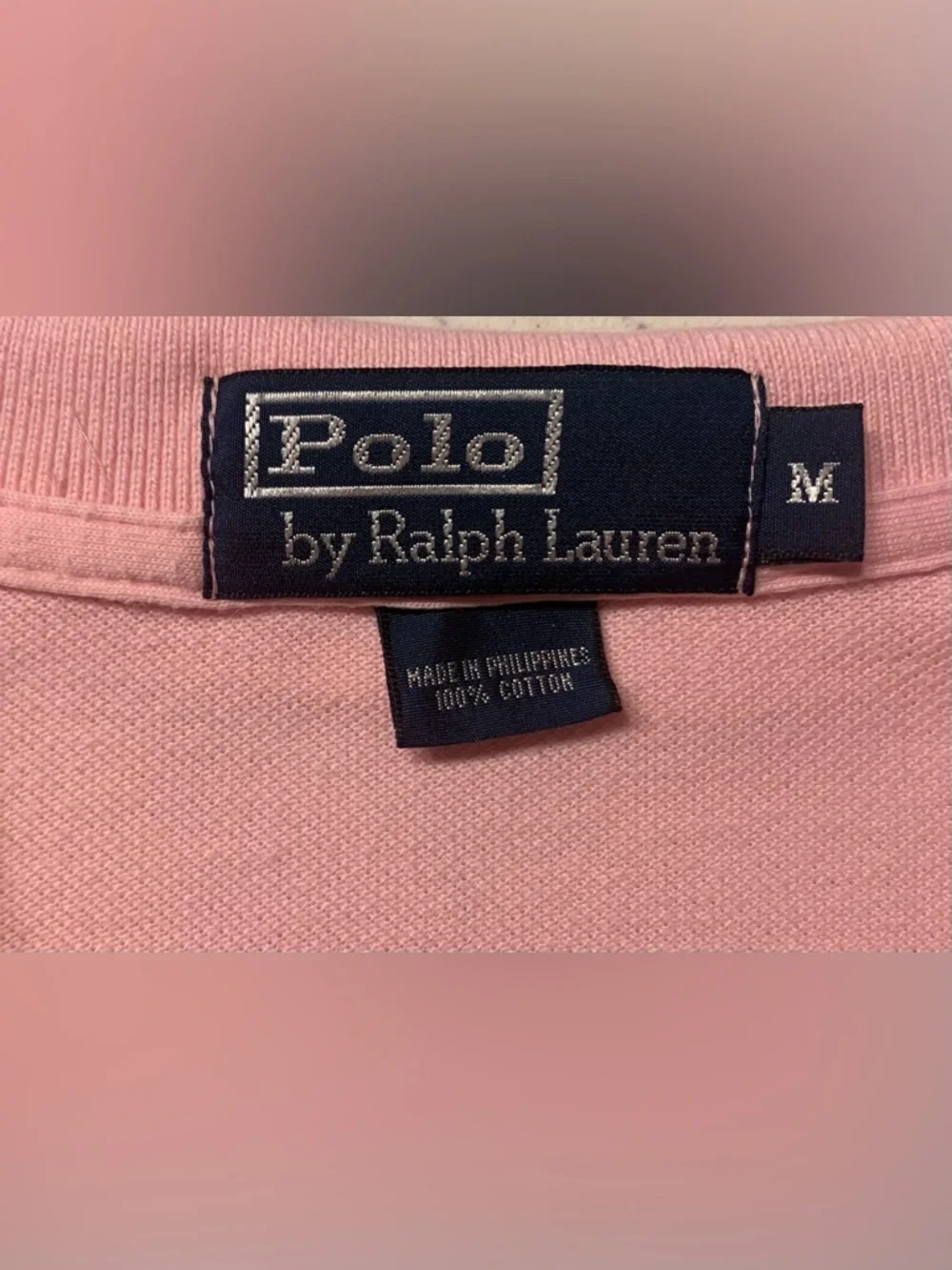 Ralph Lauren Pink Polo Shirt With Embroidered Big Pony - M